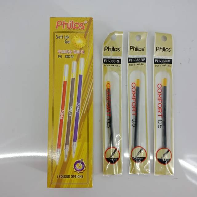 

Philos Refill Gel Pen/Isi Pen Gel 0.5mm/Isi Gel Pen ( 1 box = 24 pcs )