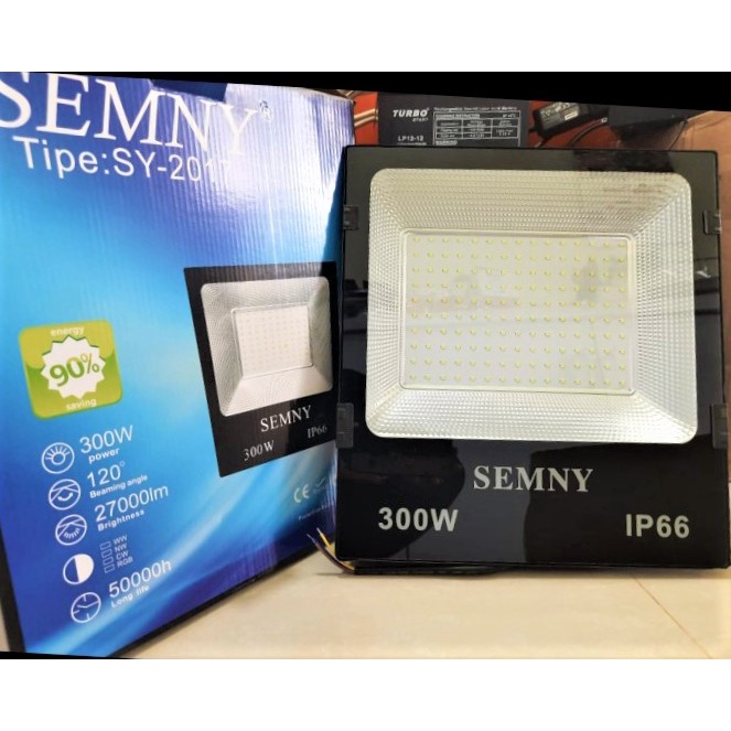 Semny 300 Watt Lampu sorot SEMNY 300W floodlight super terang lampu kap sorot led 300watt 300 w body besar jumbo lampu taman lampu lapangan futsal flood light