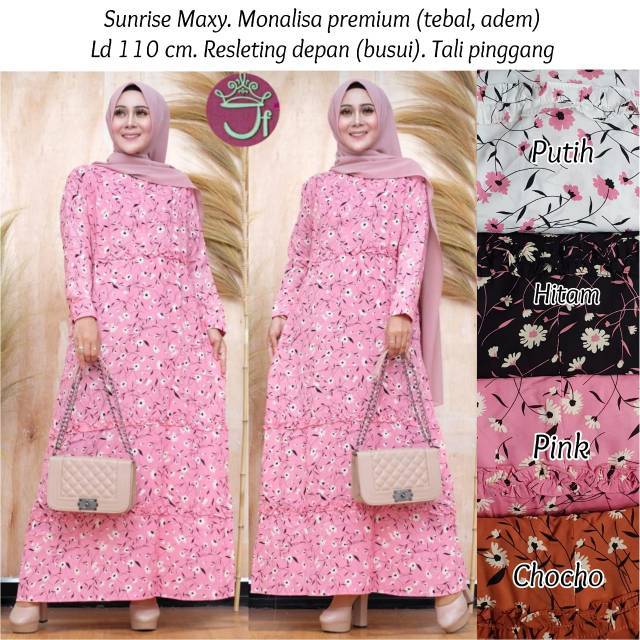 Grosir Gamis monalisa sunrise //JF723