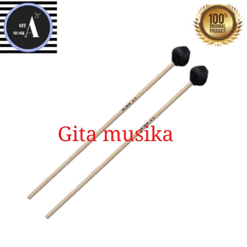 VIBES MALLET VIC FIRTH CORPSMASTER M76 HARD, BLACK CORD