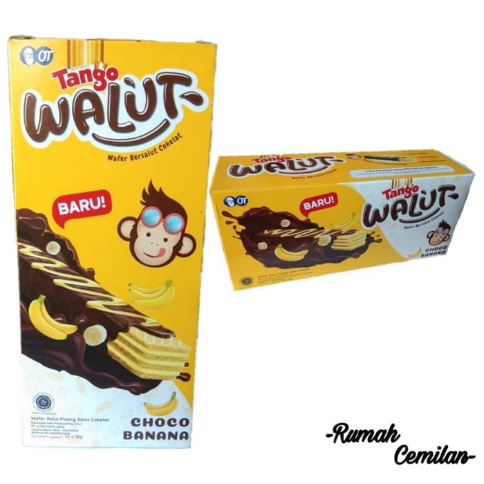 TANGO WALUT BOX /WAFER TANGO RASA COKLAT PISANG