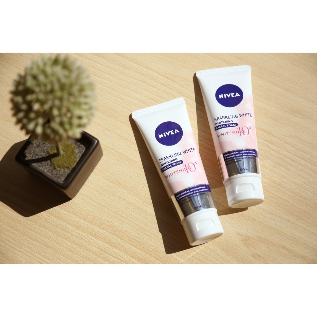 NIVEA SPARKLING WHITE FACIAL FOAM 100ML