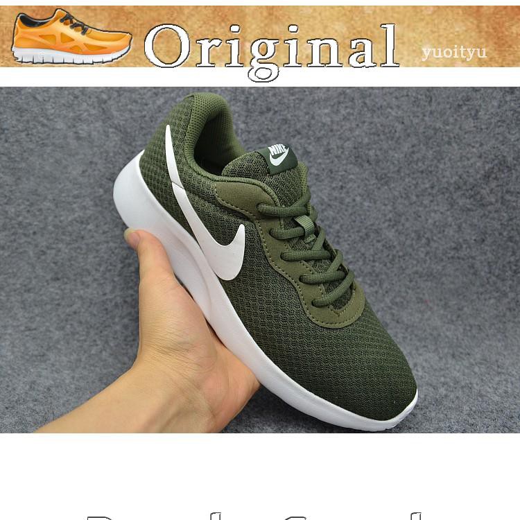  Sepatu  Lari Desain Nike Roshe Run Tanjun Warna Hijau 