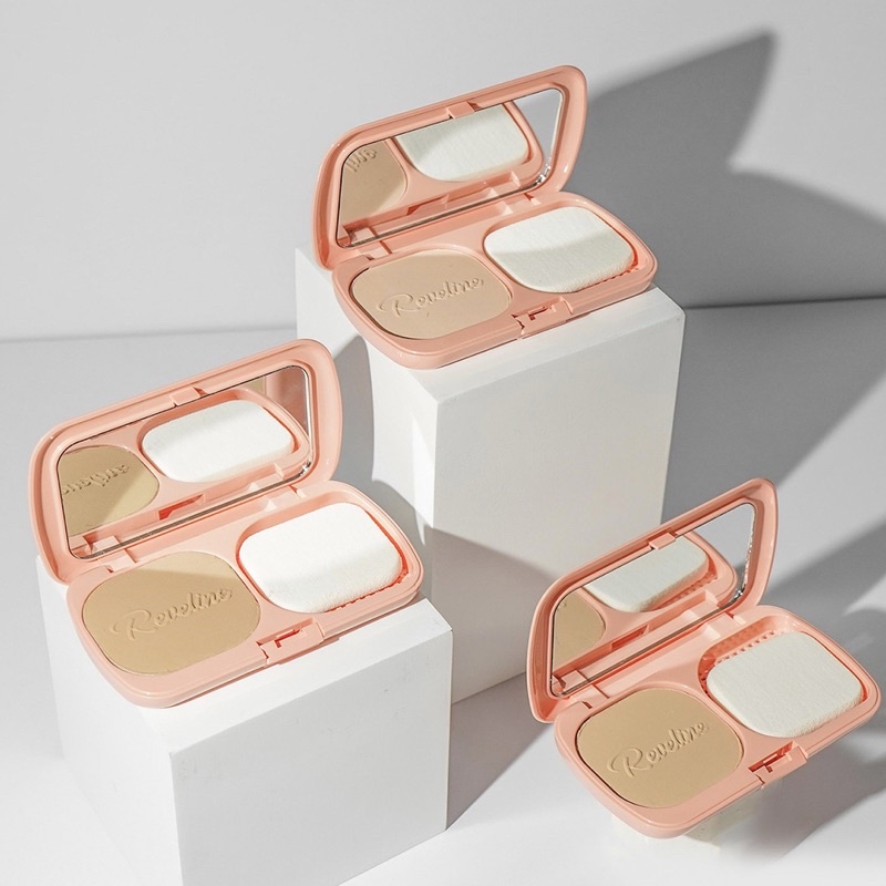 REVELINE Brightening Two Way Cake | Bedak TWC | Bedak Padet | Bedak Foundation | Bedak Bb Cream &amp; Cc Cream | Bedak Padat