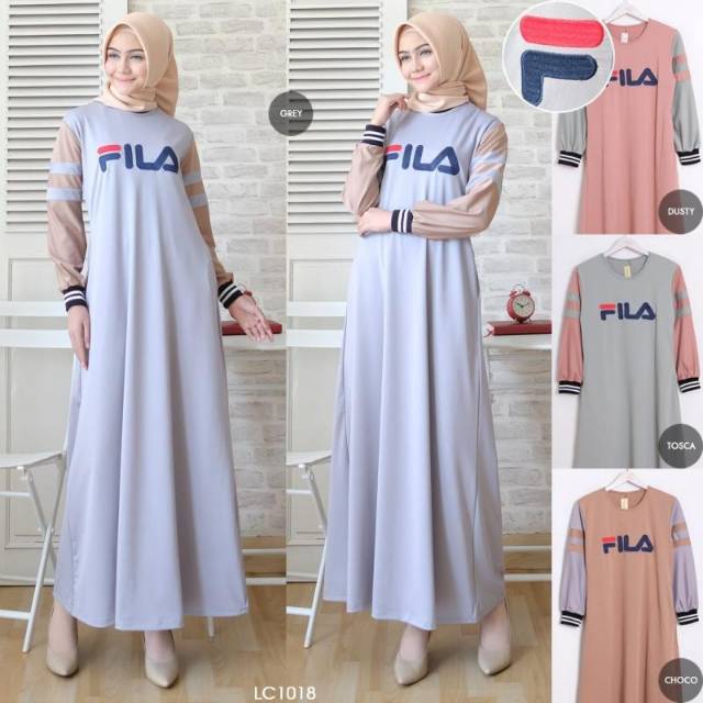 GAMIS CANTIK RIB FILÀ FIT TO XL BAJU GAMIS PAKAIAN WANITA REALPICT DRESS MUSLIM TERBARU GAMBAR ASLI