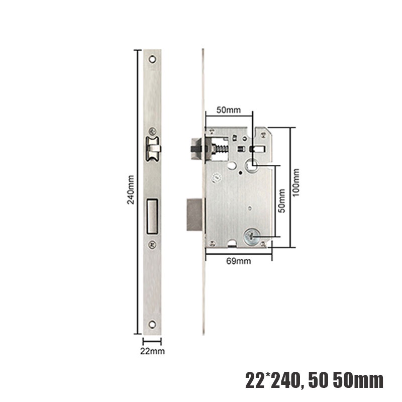 KUNCI PINTU Mortise Lock Set Digital Lock Body  door mortise