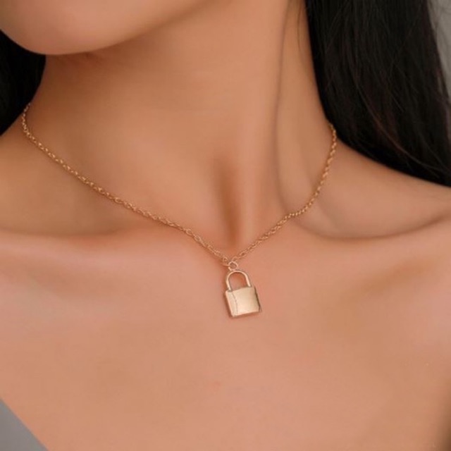 Padlock Necklace / Kalung Gembok / Kalung Kunci / Kalung Pesta