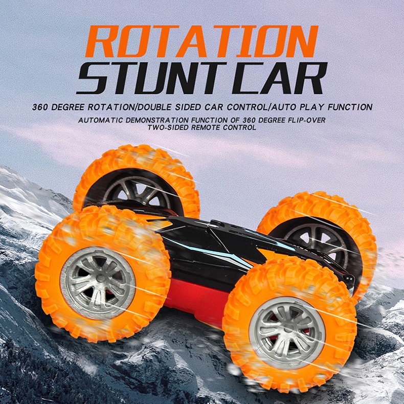 2.4GHz Electric Anti-collision 4WD Double-sided Remote Control and 360°Double Side Flips RC Car