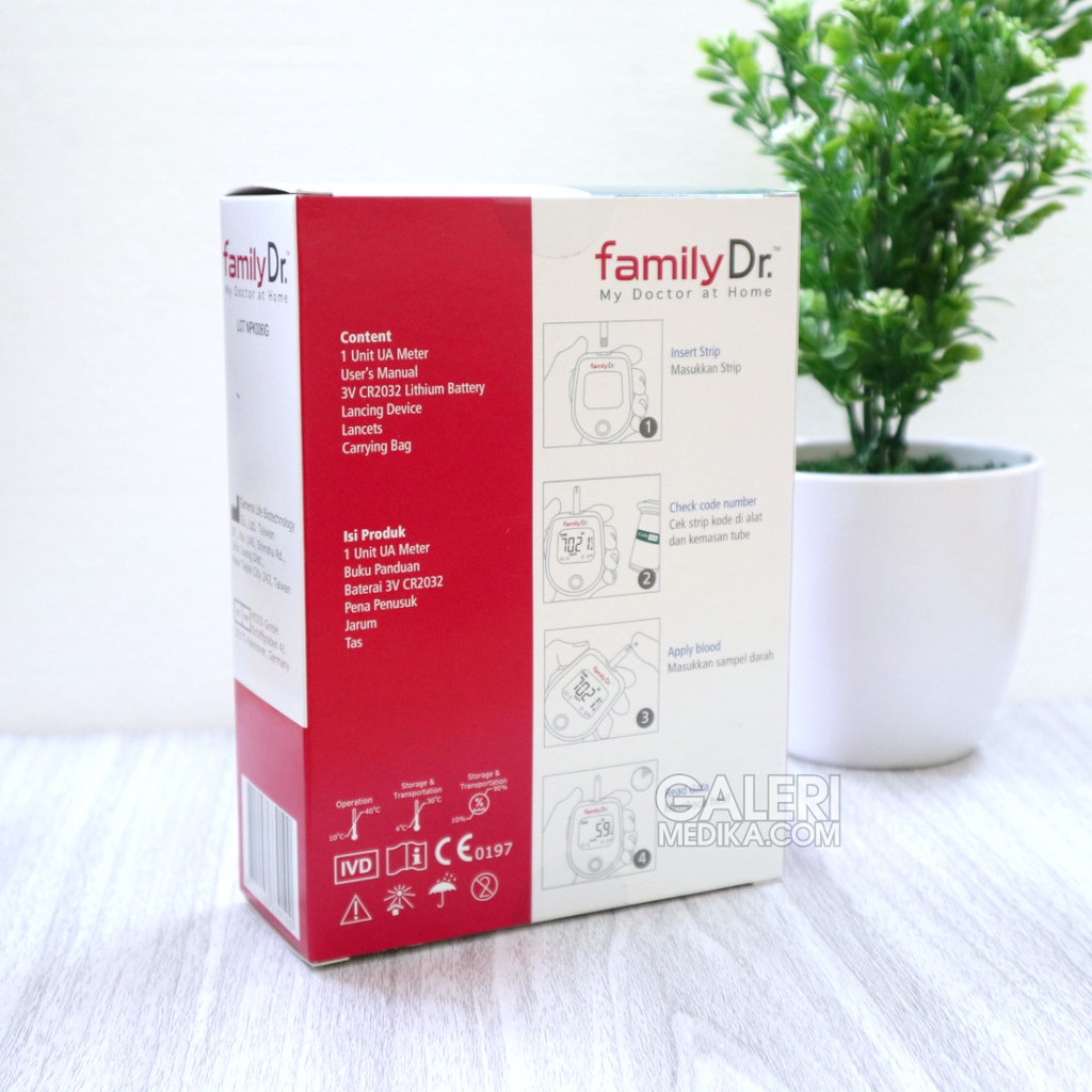 FamilyDr Alat Tes Asam Urat - Uri Acid Test