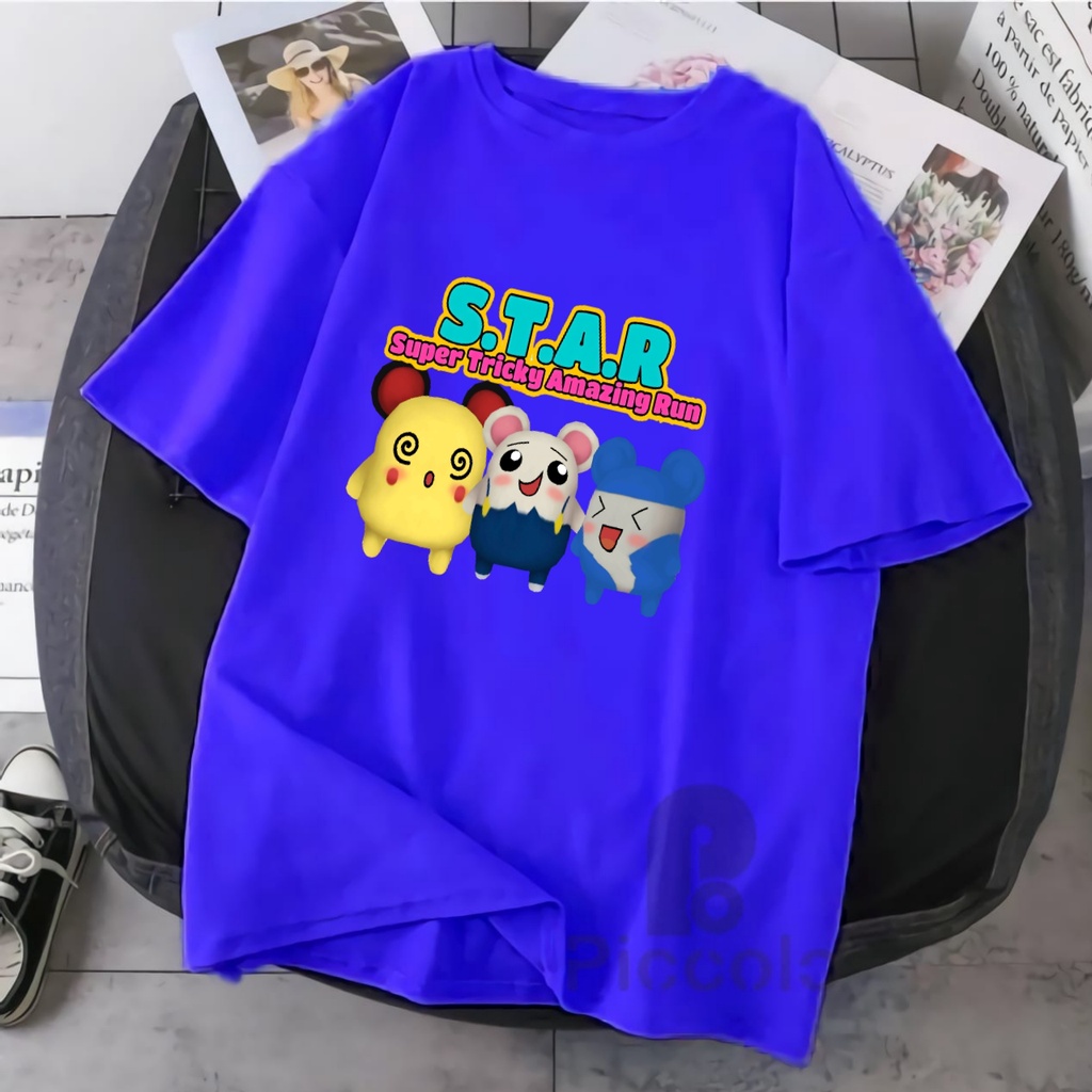 KAOS ANAK STAR SUPER TRICKY AMAZING RUN BAHAN PREMIUM