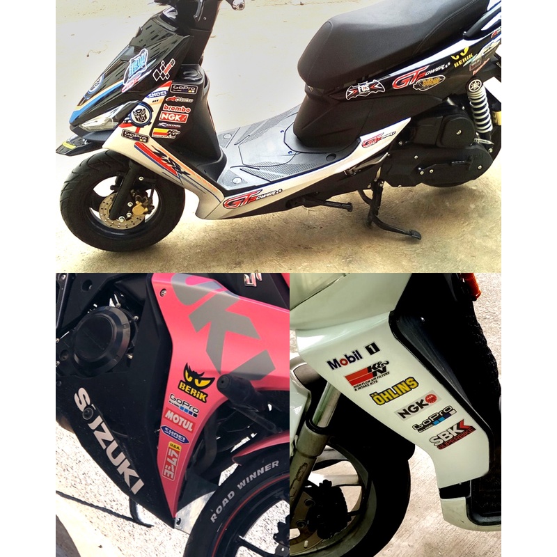 Reflektif Sepeda Motor Stiker Side Strip Sepeda Helm Stiker Styling Mobil Vinyl Decal Untuk YAMAHA Honda Kawasaki KTM