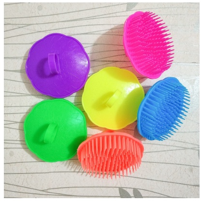 (SATUAN)SISIR KERAMAS BULAT / SISIR KERAMAS KETOMBE / SISIR RAMBUT PLASTIK / SISIR