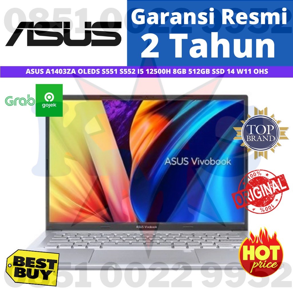 ASUS A1403ZA OLEDS S551 S552 I5 12500H 8GB 512GB SSD 14” W11 OHS