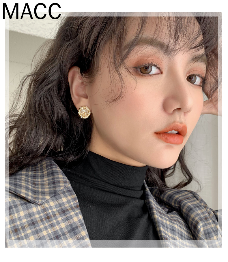 Versi Korea Dari Anting Mutiara Retro Wanita Mode Baru