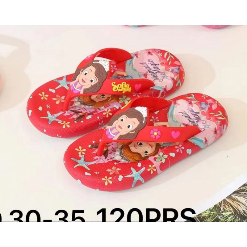 SANDAL JEPIT ANAK PEREMPUAN MOTIF MARMAID MAGIC SANDAL ANAK CEWEK IMPORT NYAMAN