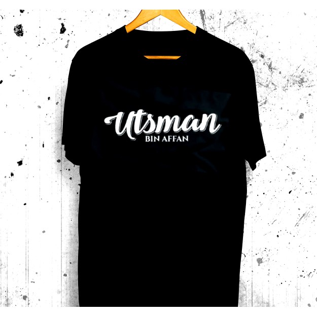 Kaos Dakwah Islami Khalifah Utsman Bin Affan Sahabat Nabi Baju Muslim