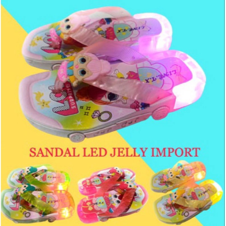 Sandal Anak Perempuan LED LoL