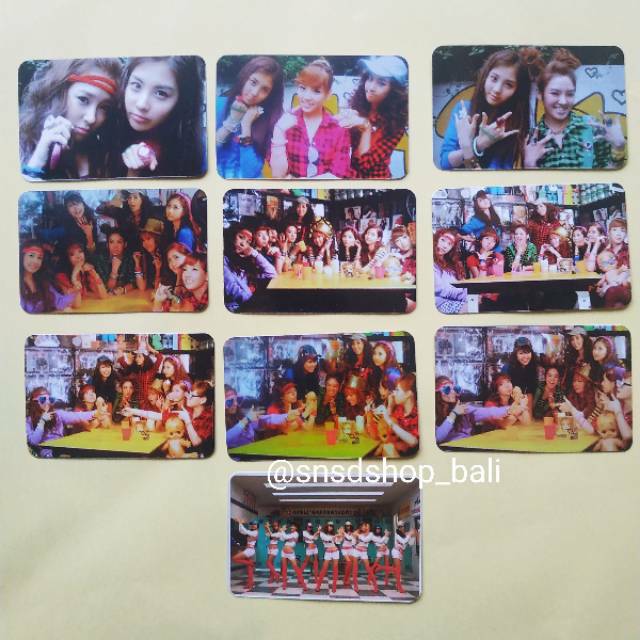 Photocard Snsd Girls Generation Oh Group Version