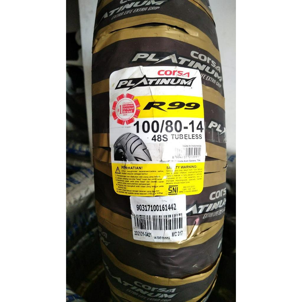 Jual Ban Luar Corsa Platinum R Tubeless Free Pentil