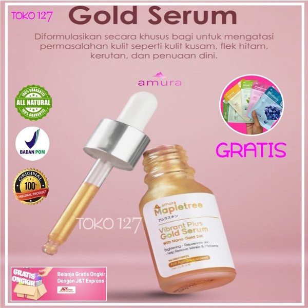 AMURA Serum Expert Serum Gold Kecantikan Skincare Skin care Acne Wajah Flek Hitam BPOM Asli COD