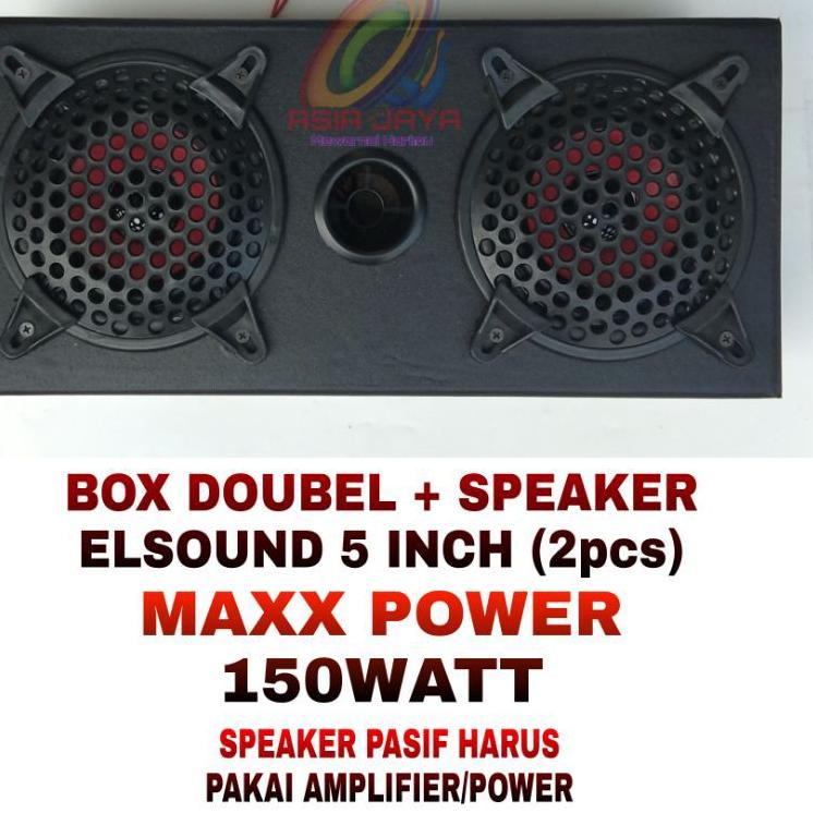 ❊ Paket Combo Elsound 5 inch & Box 5 Double ♞