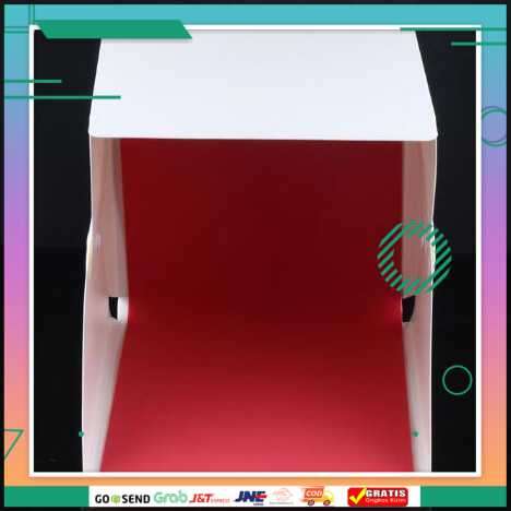 (BISA COD) FTIHSHPPhoto Studio Mini 1 Button dengan LED dan 4PCS Background PU5022