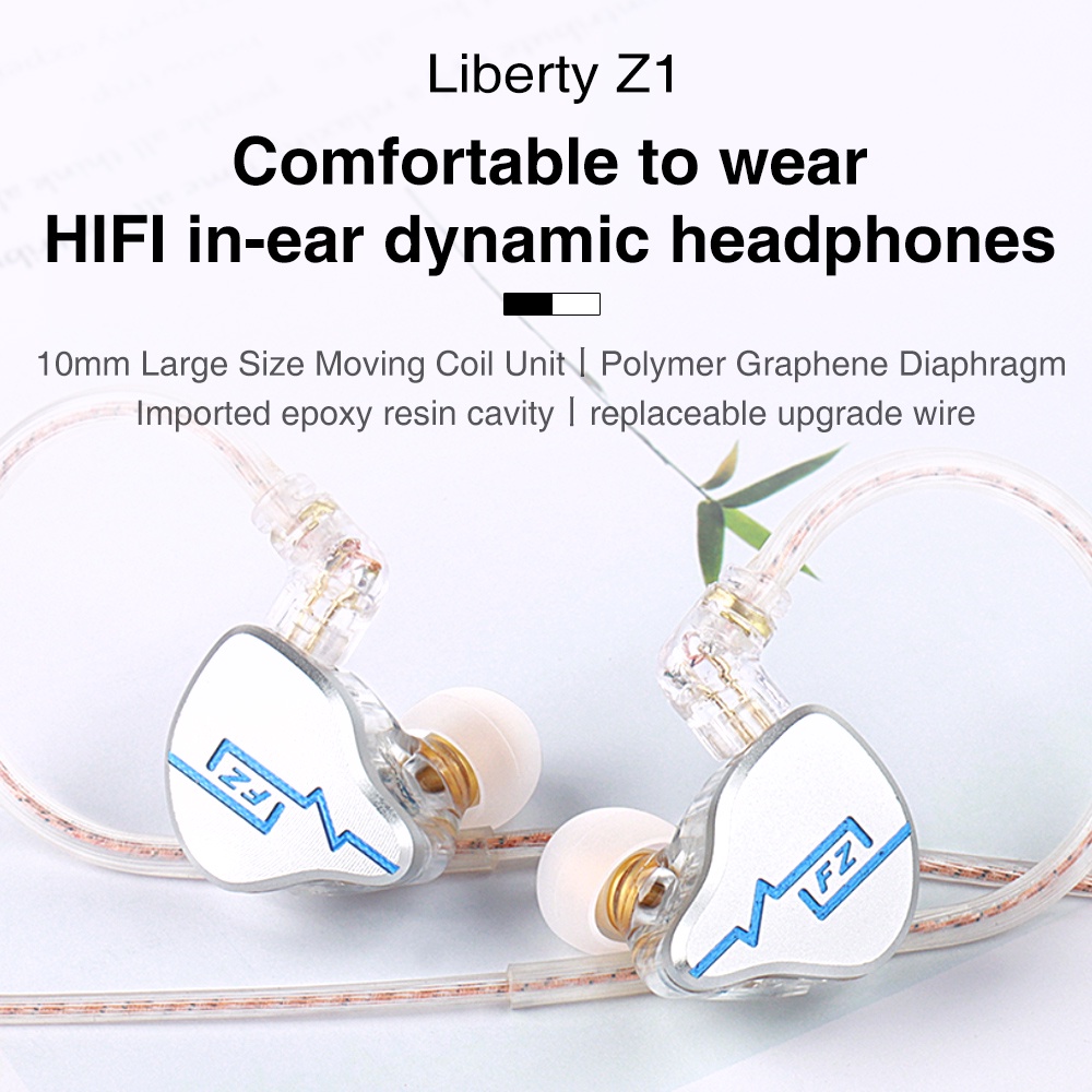 Fz Liberty Z1 Earphone In Ear Dinamis Bahan Metal Dengan Noise Canceling Untuk DJ IEM