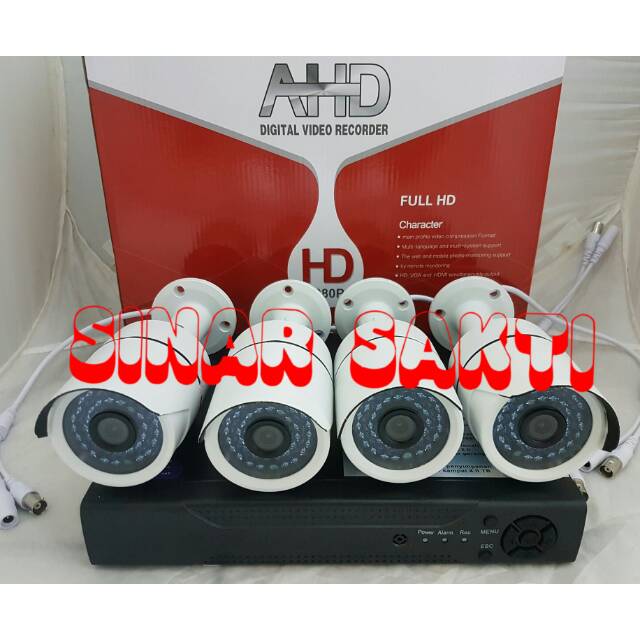 PAKET CCTV 4CH 4 CAMERA 4MP 1080P FULL HD EXMOR SONY ( LENGKAP TGGL PASANG )