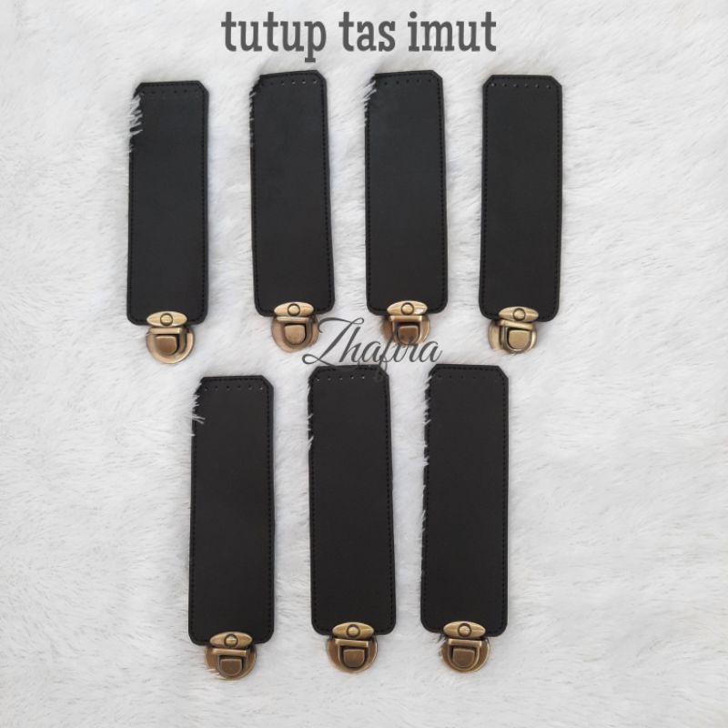 Tutup tas Imut, kulit sintetis dengan kunci sodok warna ATG, jahitan halus di cat veather