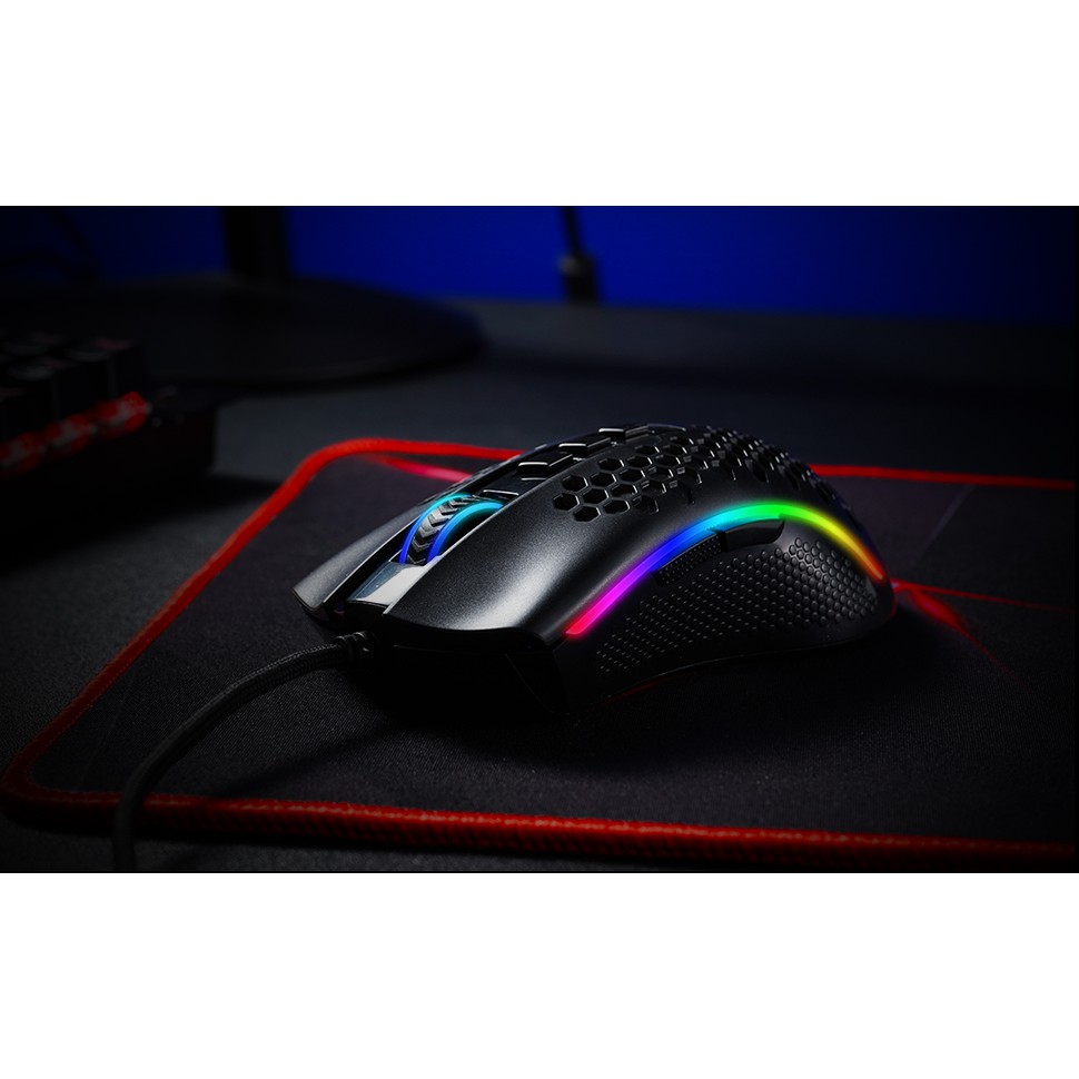 Mouse gaming redragon wired Rgb macro program 12400DPI Storm M808-RGB - Mice gaming