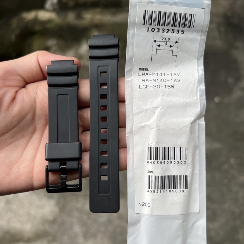 Strap tali jam tangan casio original LCF-30 1B LWA-M41 LWA-M140 band LCF 30 LWA M41 LWA M140