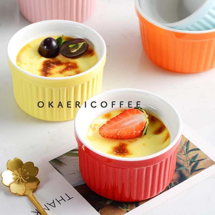 Saji | Ceramic Baking Souffle Bowl Glossy / Mangkok Keramik Oven Tahan Panas