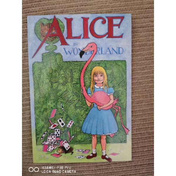

kartu pos Alice in wonderland/Alice in wonderland postcard