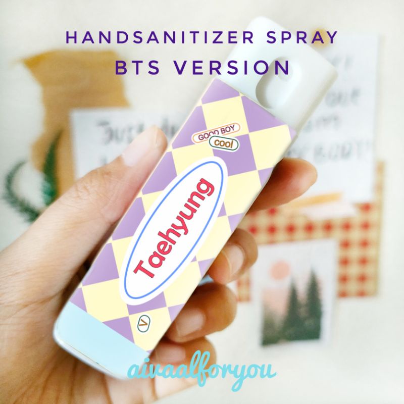 hand sanitizer spray kpop BTS