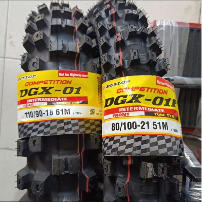 0Ban 80/100-21 DGX-01 Dan 100/100-18 DGX-01. DUNLOP
