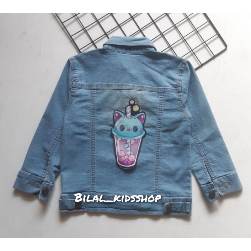 JAKET JEANS LED (NYALA)/JAKET JEANS ANAK