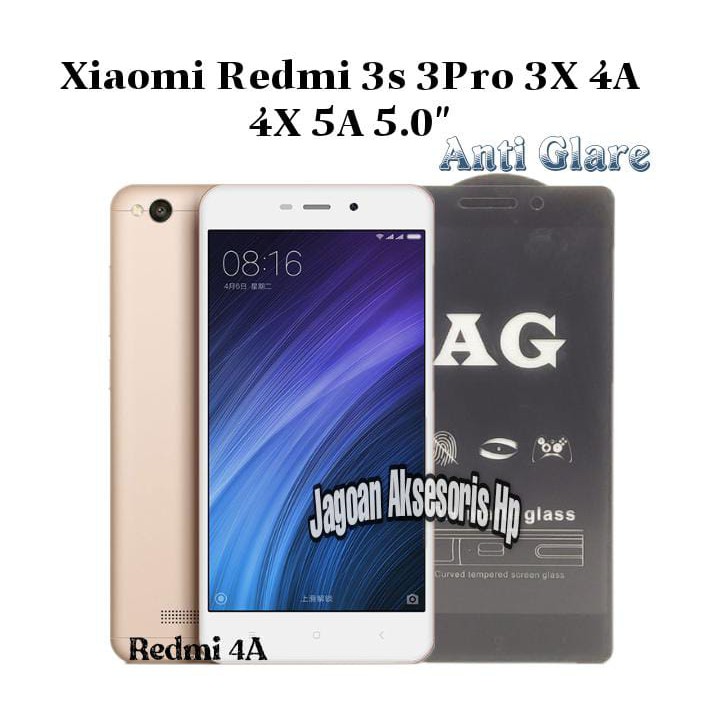 ANTI GLARE Xiaomi Redmi 3S 3Pro 3X 4A 4X 5A 6.5 inchi Tempered Glass Matte FULL LEM Anti Minyak