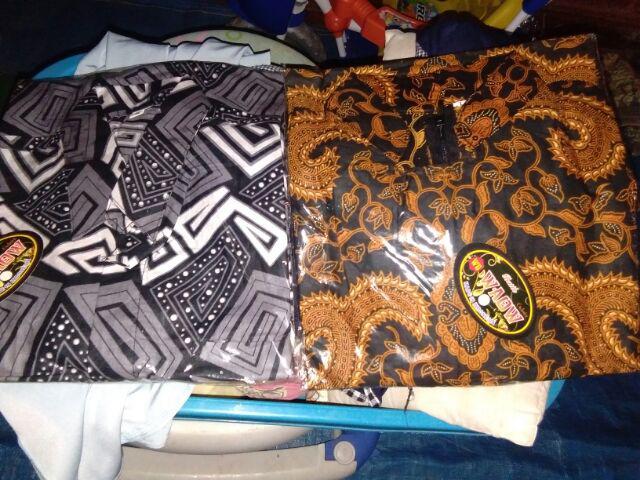 Kemeja Batik Pria Lengan Pendek M L Xl Xxl Motif G Abu Atasan Batik Seragam