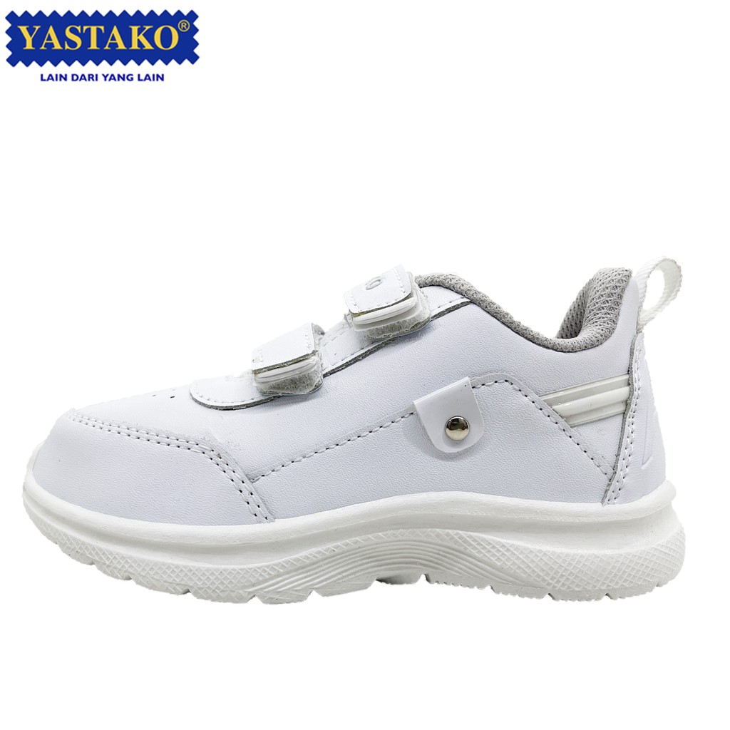 Yastako Polaris Sepatu Anak Sneakers Sekolah Olahraga Kasual  - Putih