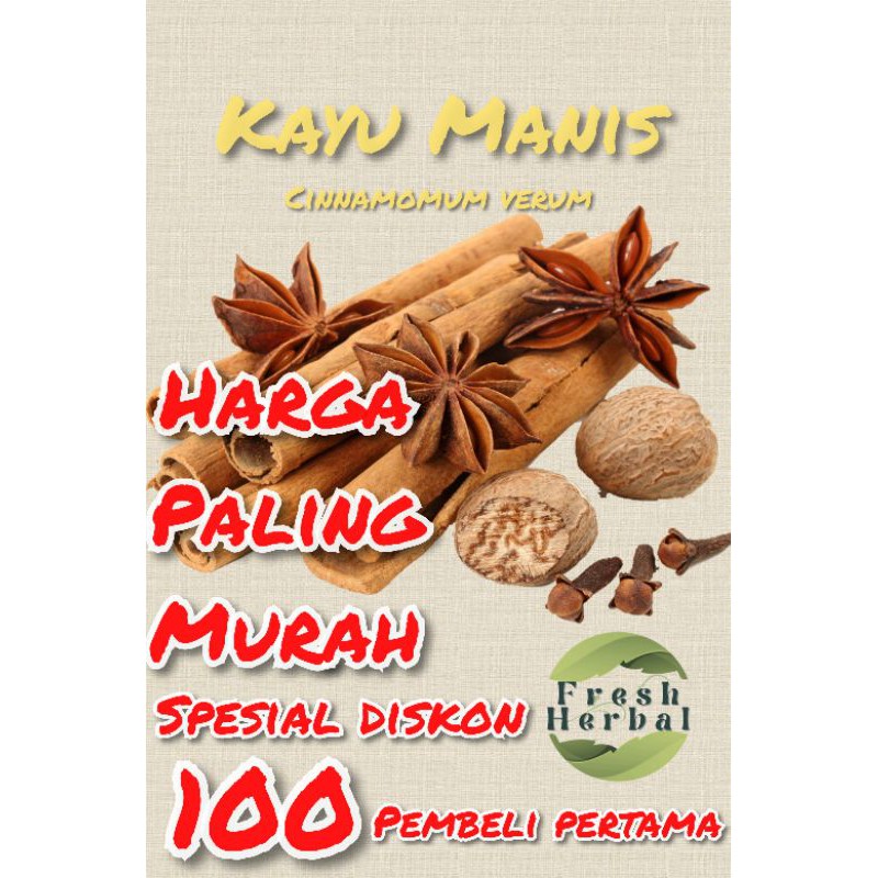

Cinnamon Stick Kayu Manis Batang Kualitas Eksport 100gr
