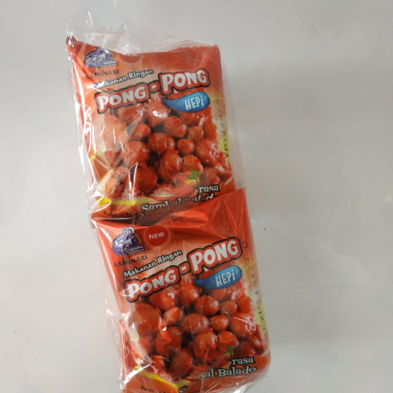 

Pong Pong pilus pedas manis 1bks isi 20pcs