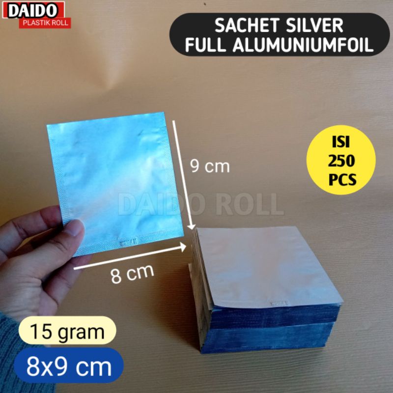 SACHET SILVER 15 GRAM KEMASAN BUMBU DAPUR KEMASAN MASKER ISI 250 KEMASAN BUBUK
