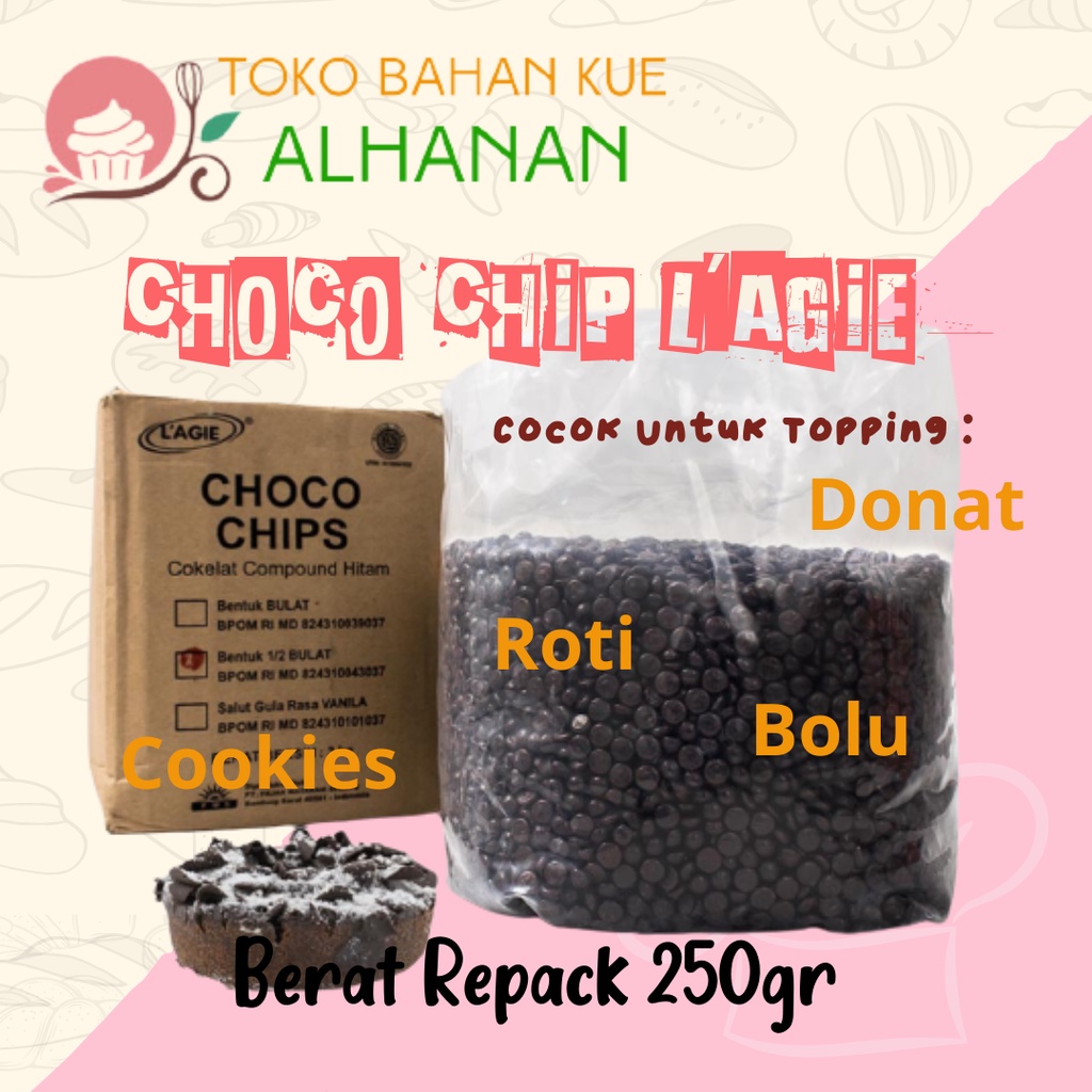 

Choco Chips Lagie 1/2 Bulat 100 gr