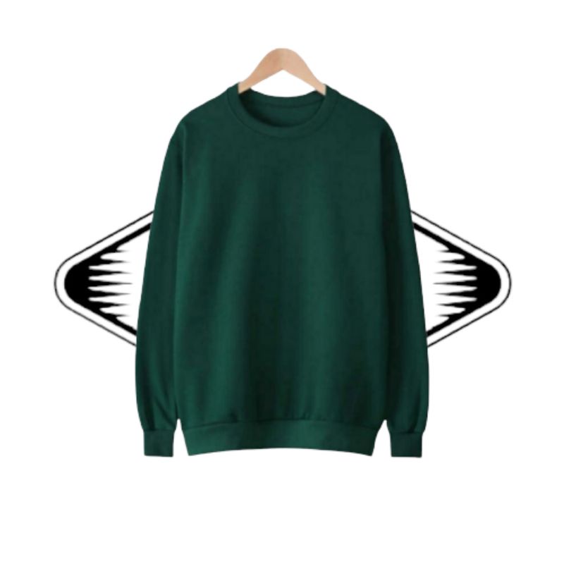 BASIC SWEATER OVERSIZE Fashion Outwear Sweater / Sweater Crewneck Jumbo Oversize Pria/Wanitav2XL 3XL 4XL 5XL