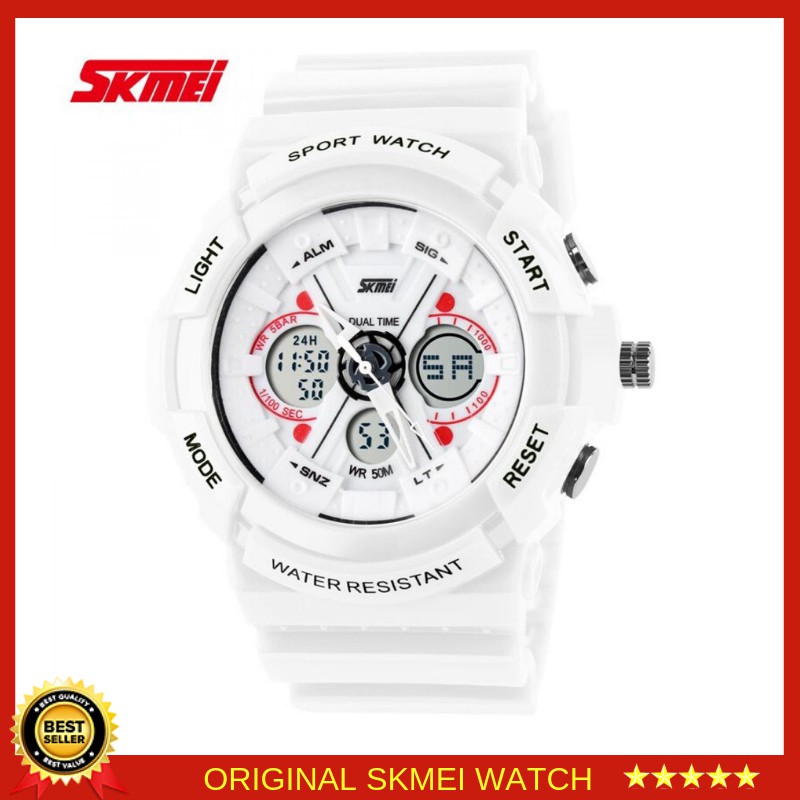 JAM TANGAN WANITA  ANTI AIR SKMEI ORIGINAL 0966 Analog dan Digital Sporty WANITA