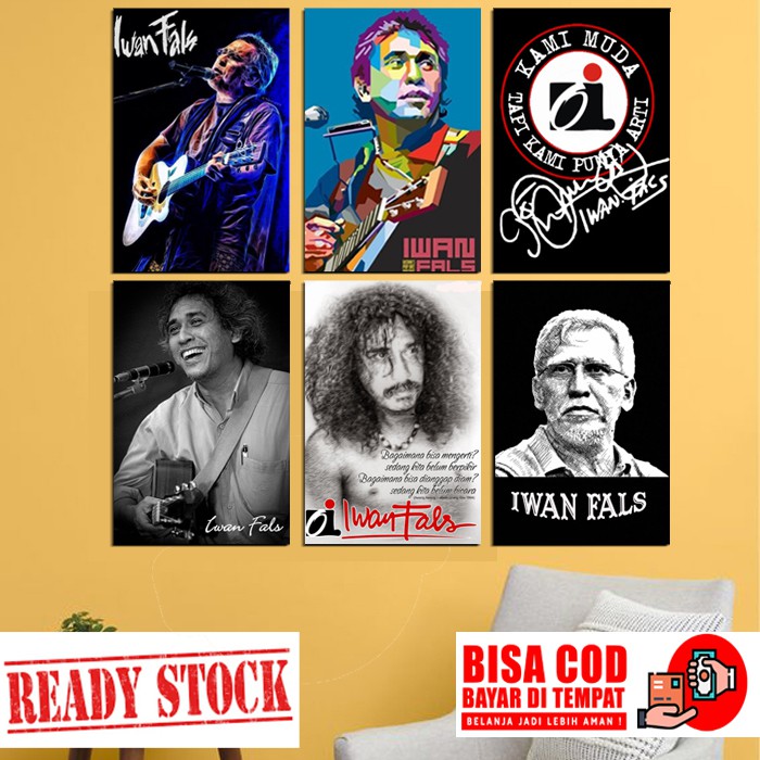 Hiasan Dinding Iwan Fals / Poster Iwan Fals / Walldecor  Foto Iwan Fals / Hiasan Kamar Iwan Fals/TH2