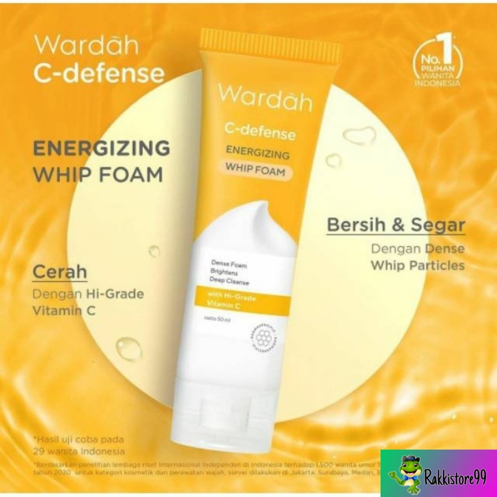 ❣️Rakkistore99❣️Wardah C-Defense Energizing Whip Foam 100ml (C-DEFENSE FW WHIP)