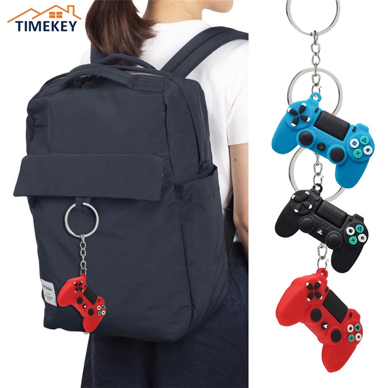 TK Creative Mini Game Console Controller Keychain Cartoon Model Joystick Handle Key Chain