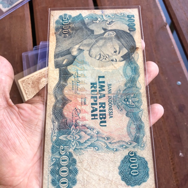 Uang Kuno 5000 Sudirman VF Seri DE456204