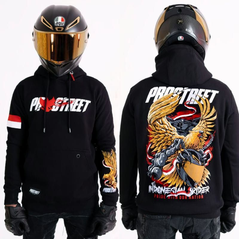 Sweater Pria Hoodie Prostreet Ronin Rider Jepang Sweater Sunmori Jaket Prostreet Sweater Motor Hoodi